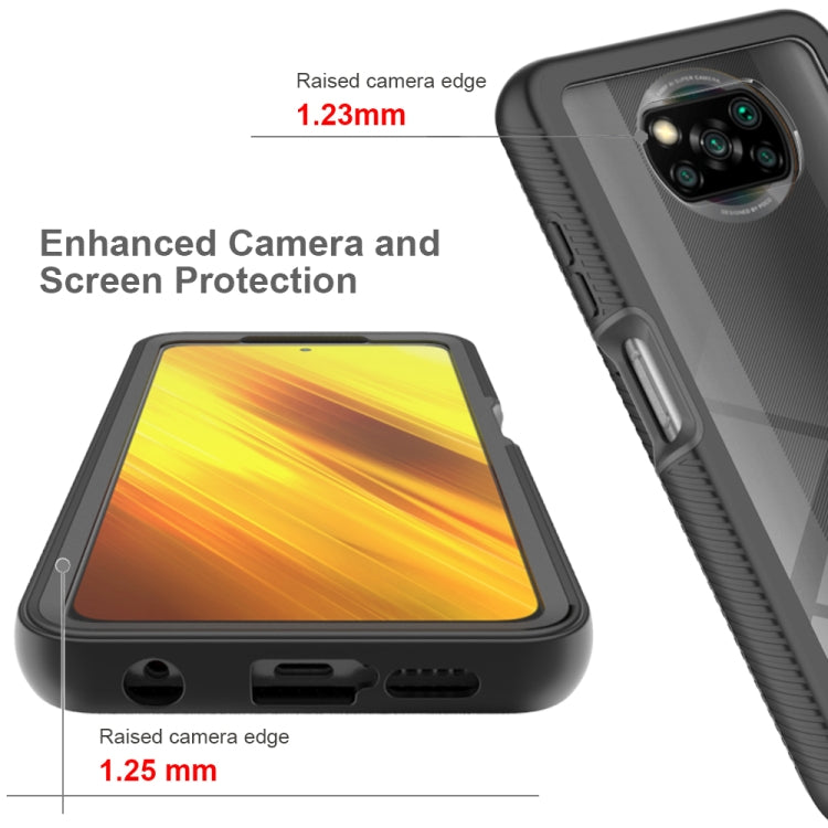 For Xiaomi Poco X3 NFC Starry Sky Full Body Hybrid Shockproof Phone Case(Light Purple) - Xiaomi Cases by PMC TechLife | Online Shopping South Africa | PMC TechLife