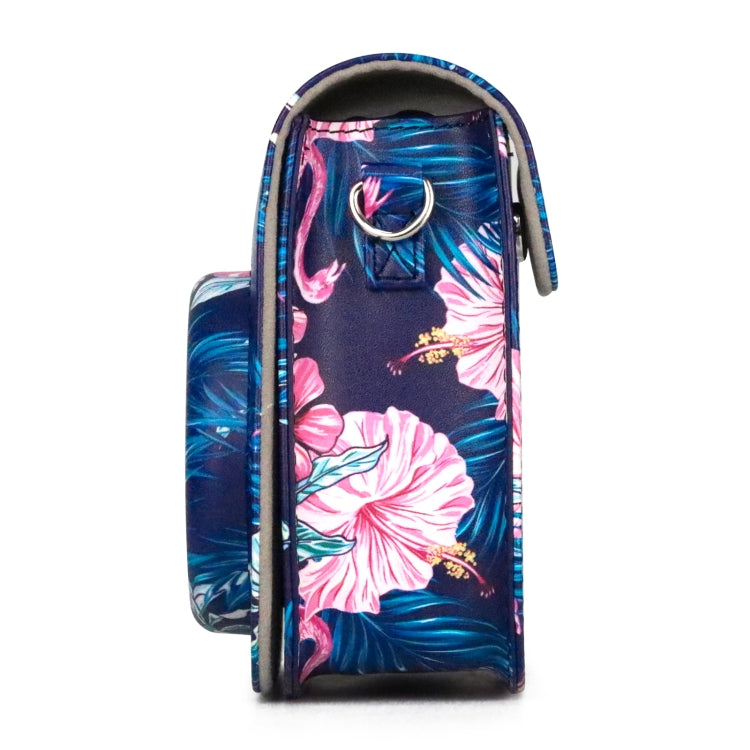 Flamingo Pattern Camera Bag with Shoulder Strap for Fujifilm Instax mini 11(Black Background) - free shipping - PMC TechLife - Order now!