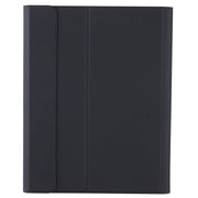 YT11B-A Detachable Candy Color Skin Feel Texture Round Keycap Bluetooth Keyboard Leather Case with Touch Control For iPad Air 4 2020 / Air 5 2022 / Pro 11 inch 2022 / 2021 / 2020 / 2018(Black)