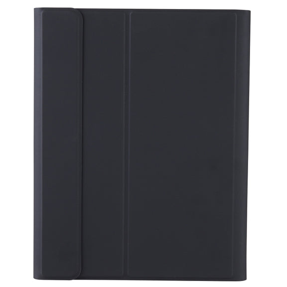 YT11B-A Detachable Candy Color Skin Feel Texture Round Keycap Bluetooth Keyboard Leather Case with Touch Control For iPad Air 4 2020 / Air 5 2022 / Pro 11 inch 2022 / 2021 / 2020 / 2018(Black)