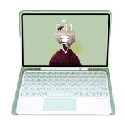 YT11B-A Detachable Candy Color Skin Feel Texture Round Keycap Bluetooth Keyboard Leather Case with Touch Control For iPad Air 4 2020 / Air 5 2022 / Pro 11 inch 2022 / 2021 / 2020 / 2018(Light Green)