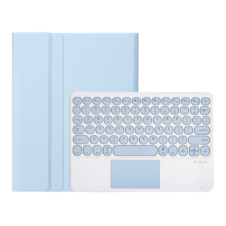 YT07B-A Detachable Candy Color Skin Feel Texture Round Keycap Bluetooth Keyboard Leather Case with Touch Control For iPad 9.7 inch 2018 & 2017 / Pro 9.7 inch / Air 2 / Air(White Ice) - Universal by PMC TechLife | Online Shopping South Africa | PMC TechLife