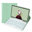 YT098B Detachable Candy Color Skin Feel Texture Round Keycap Bluetooth Keyboard Leather Case For iPad Air 4 10.9 2020 / Air 5 10.9 2022 (Light Green) - For iPad Air by PMC TechLife | Online Shopping South Africa | PMC TechLife
