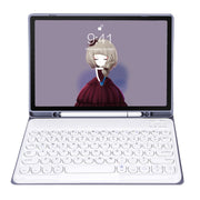 YT07B Detachable Candy Color Skin Feel Texture Round Keycap Bluetooth Keyboard Leather Case For iPad 9.7 inch 2018 & 2017 / Pro 9.7 inch / Air 2 / Air(Purple)
