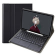 YA098B-A Detachable Lambskin Texture Round Keycap Bluetooth Keyboard Leather Tablet Case with Touch Control & Pen Slot & Stand For iPad Air 5 / 4 10.9 inch 2020 / Pro 11 inch 2020 / 2018(Black) - Universal by PMC TechLife | Online Shopping South Africa | PMC TechLife | Buy Now Pay Later Mobicred