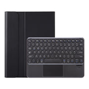 YA098B-A Detachable Lambskin Texture Round Keycap Bluetooth Keyboard Leather Tablet Case with Touch Control & Pen Slot & Stand For iPad Air 5 / 4 10.9 inch 2020 / Pro 11 inch 2020 / 2018(Black)