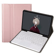 YA102B-A Detachable Lambskin Texture Round Keycap Bluetooth Keyboard Leather Tablet Case with Touch Control & Pen Slot & Stand For iPad 10.2 (2020) & (2019) / Air 3 10.5 inch / Pro 10.5 inch(Rose Gold) - Universal by PMC TechLife | Online Shopping South Africa | PMC TechLife