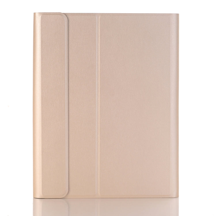 YA098B Detachable Lambskin Texture Round Keycap Bluetooth Keyboard Leather Tablet Case with Pen Slot & Stand For iPad Air 4 10.9 inch (2020) / Pro 11 inch (2020) & (2018)(Gold) - Universal by PMC TechLife | Online Shopping South Africa | PMC TechLife