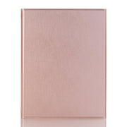 YA098B Detachable Lambskin Texture Round Keycap Bluetooth Keyboard Leather Tablet Case with Pen Slot & Stand For iPad Air 5 / 4 10.9 inch 2020 / Pro 11 inch 2020 / 2018(Rose Gold)