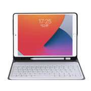 YA610B Detachable Lambskin Texture Round Keycap Bluetooth Keyboard Leather Tablet Case with Pen Slot & Stand For Samsung Galaxy Tab S6 Lite 10.4 P610 & P615 (2020)(Gold)