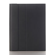 YA870B Detachable Lambskin Texture Round Keycap Bluetooth Keyboard Leather Tablet Case with Pen Slot & Stand For Samsung Galaxy Tab S7 T870 / T875 11 inch 2020(Black)