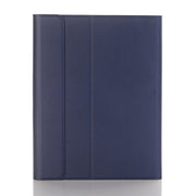 YA870B Detachable Lambskin Texture Round Keycap Bluetooth Keyboard Leather Tablet Case with Pen Slot & Stand For Samsung Galaxy Tab S7 T870 / T875 11 inch 2020(Dark Blue)