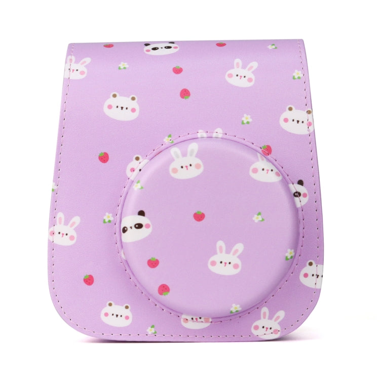 Painted Series Camera Bag with Shoulder Strap for Fujifilm Instax mini 11(Fruit Animal) - free shipping - PMC TechLife - Order now!