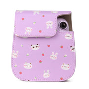 Painted Series Camera Bag with Shoulder Strap for Fujifilm Instax mini 11(Fruit Animal)