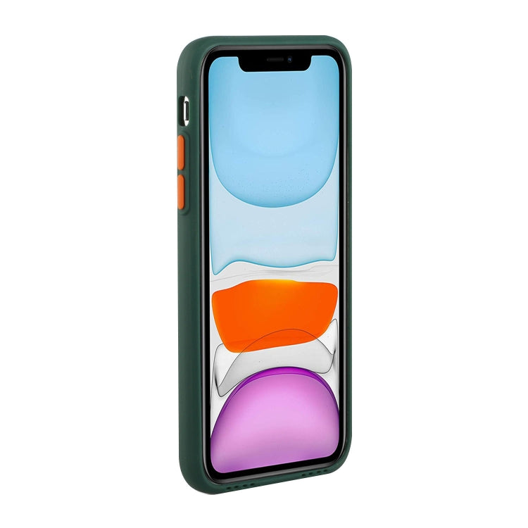 Card Slot Design Shockproof TPU Protective Case For iPhone 11 Pro(Dark Green) - iPhone 11 Pro Cases by PMC TechLife | Online Shopping South Africa | PMC TechLife