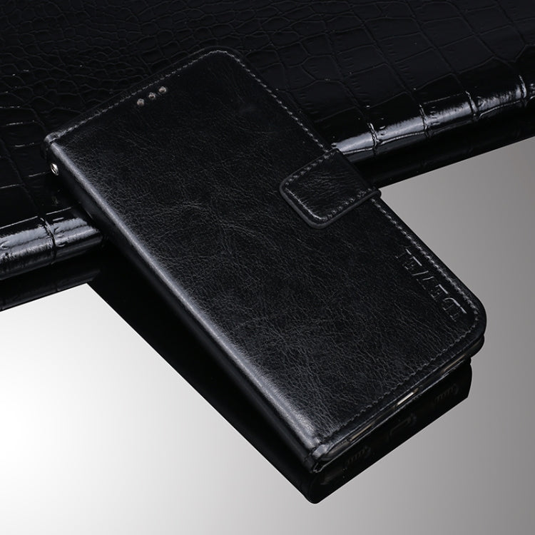 For TCL 10 5G UW idewei Crazy Horse Texture Horizontal Flip Leather Case with Holder & Card Slots & Wallet(Black) - More Brand by idewei | Online Shopping South Africa | PMC TechLife | Buy Now Pay Later Mobicred