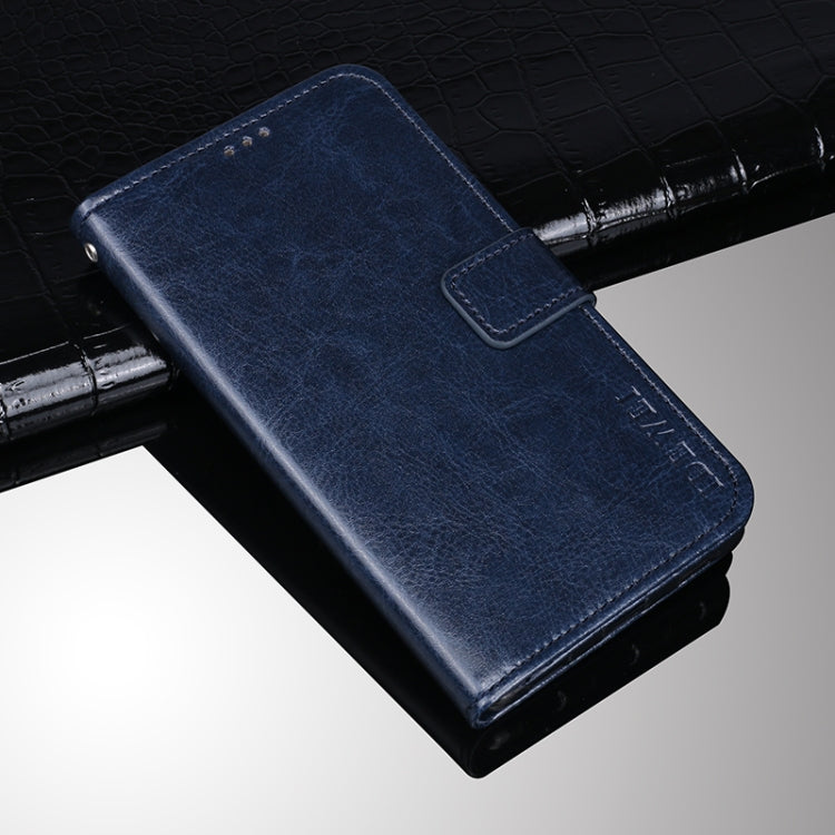 For TCL 10 5G UW idewei Crazy Horse Texture Horizontal Flip Leather Case with Holder & Card Slots & Wallet(Blue) - More Brand by idewei | Online Shopping South Africa | PMC TechLife | Buy Now Pay Later Mobicred