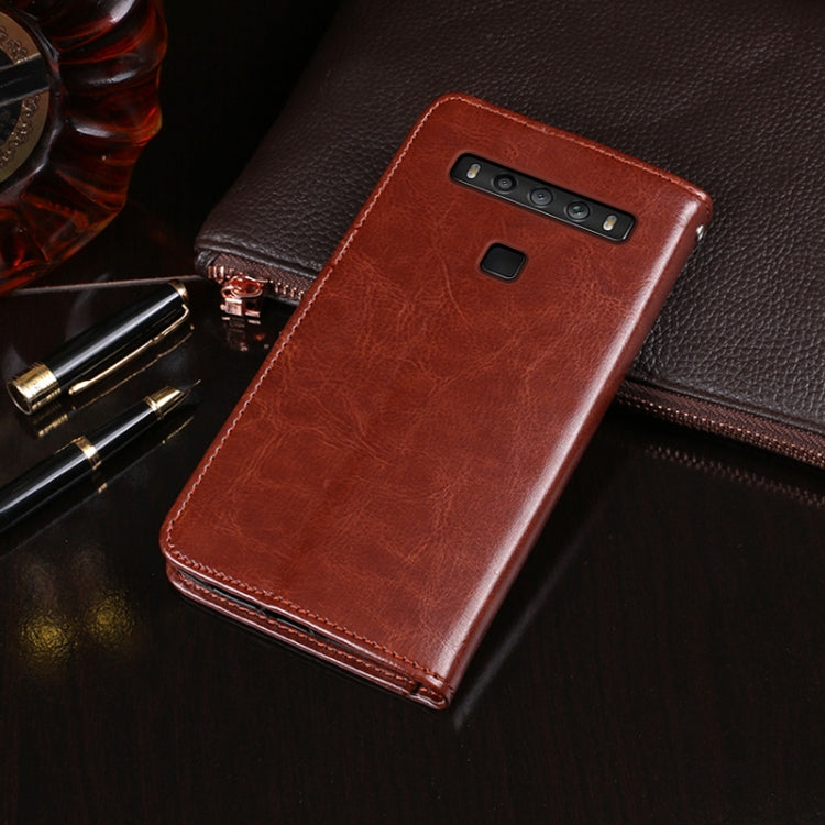 For TCL 10 5G UW idewei Crazy Horse Texture Horizontal Flip Leather Case with Holder & Card Slots & Wallet(Red) - free shipping - PMC Jewellery - Order now!