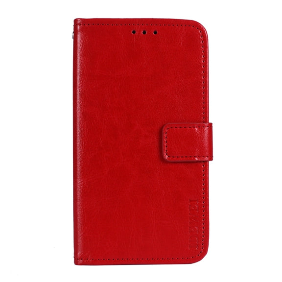 For Ulefone Armor 10 5G idewei Crazy Horse Texture Horizontal Flip Leather Case with Holder & Card Slots & Wallet(Red)