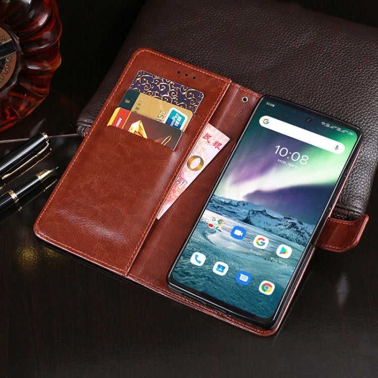 For Umidigi Bison GT idewei Crazy Horse Texture Horizontal Flip Leather Case with Holder & Card Slots & Wallet(Red)