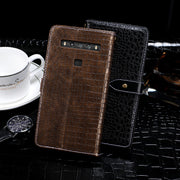 For TCL 10 5G UW idewei Crocodile Texture Horizontal Flip Leather Case with Holder & Card Slots & Wallet(Dark Blue)