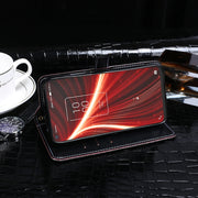 For TCL 10 5G UW idewei Crocodile Texture Horizontal Flip Leather Case with Holder & Card Slots & Wallet(Dark Blue)