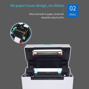 POS-9220 100x150mm Thermal Express Bill Self-adhesive Label Printer, USB with Holder Version, US Plug