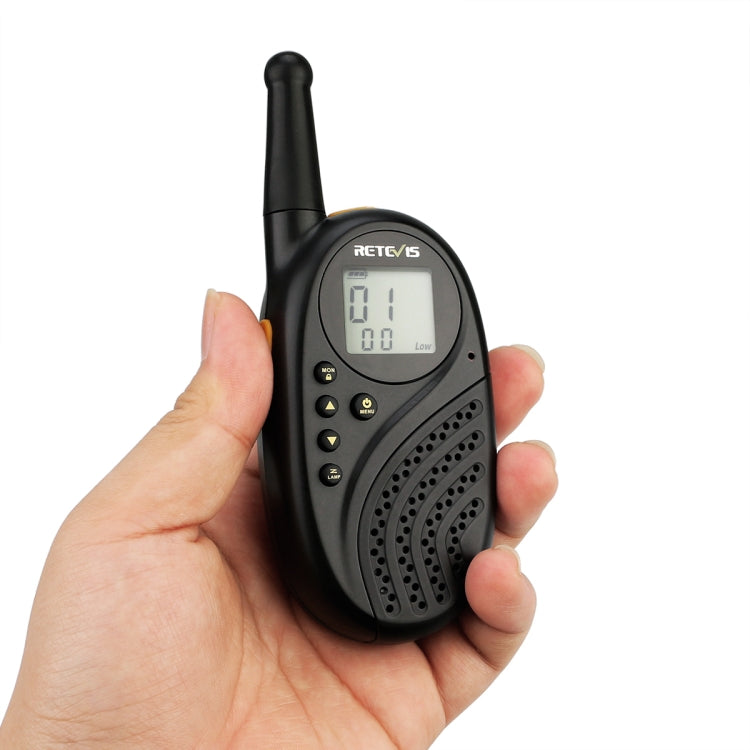 1 Pair RETEVIS RT-35 0.5W US Frequency 462.550-467.7125MHz 22CHS Children Handheld Walkie Talkie(Black) - free shipping - PMC Jewellery - Order now!