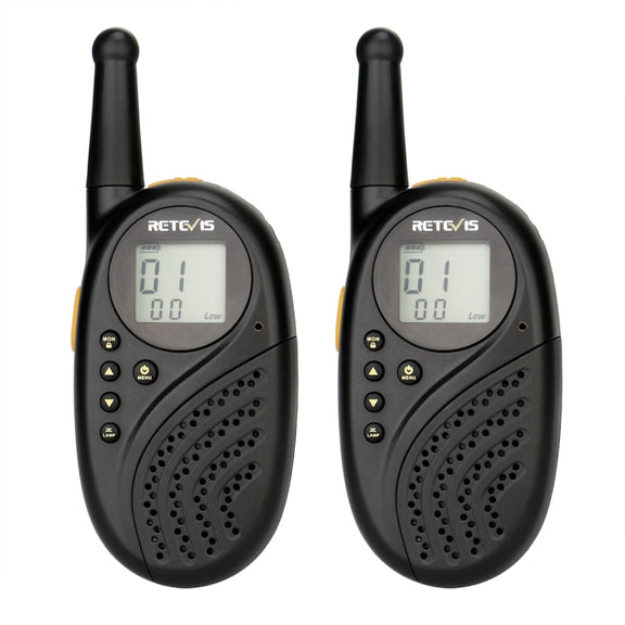 1 Pair RETEVIS RT-35 0.5W US Frequency 462.550-467.7125MHz 22CHS Children Handheld Walkie Talkie(Black)