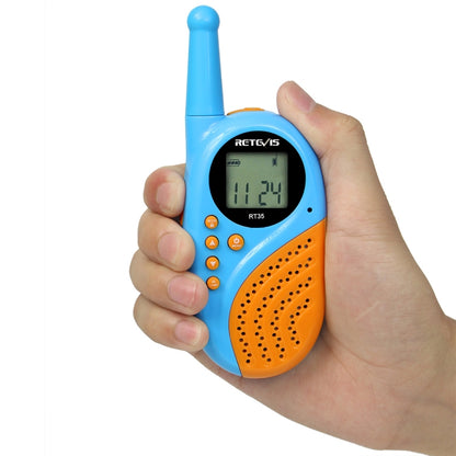 1 Pair RETEVIS RT-35 0.5W US Frequency 462.550-467.7125MHz 22CHS Children Handheld Walkie Talkie(Blue) - free shipping - PMC Jewellery - Order now!