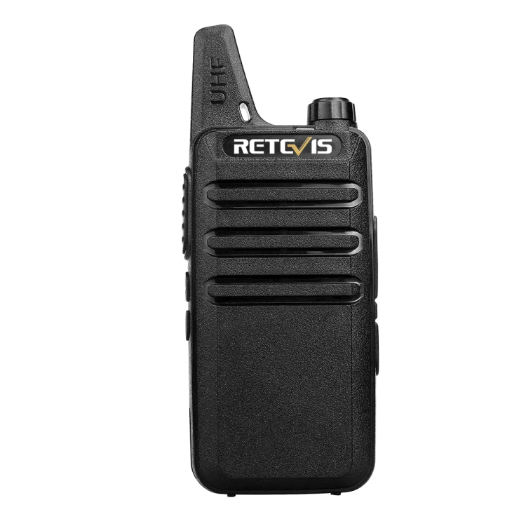1 Pair RETEVIS RT622 EU Frequency 400-480MHz 16CHS Two Way Radio Handheld Walkie Talkie, EU Plug(Black) - free shipping - PMC Jewellery - Order now!