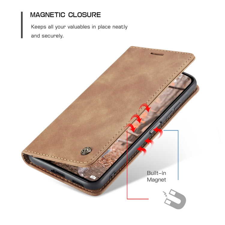 For Xiaomi Mi 11 Lite CaseMe 013 Multifunctional Horizontal Flip Leather Case, with Card Slot & Holder & Wallet(Brown) - free shipping - PMC Jewellery - Order now!