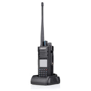 RETEVIS HD1 136-174&400-480MHz&76-107.95MHz 3000CHS Dual Band DMR Digital Water-resistant Two Way Radio Handheld Walkie Talkie, US Plug(Black)