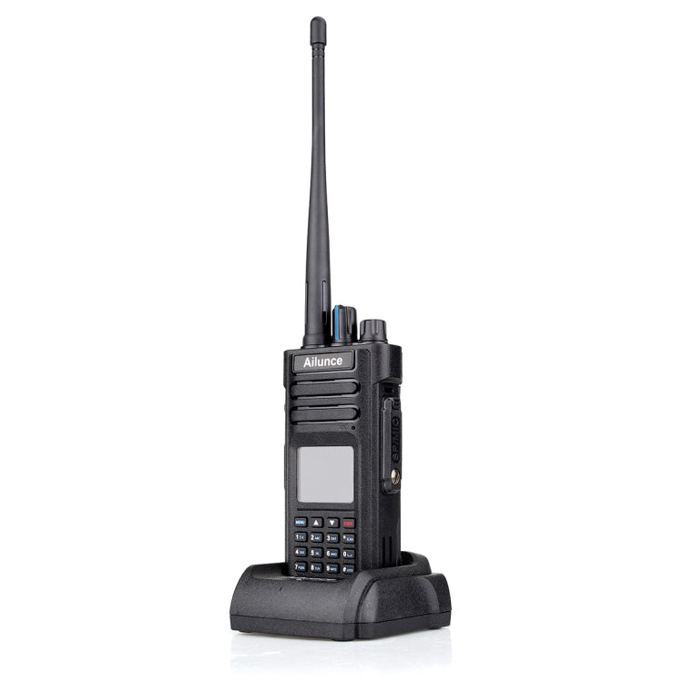 RETEVIS HD1 136-174&400-480MHz&76-107.95MHz 3000CHS Dual Band DMR Digital Water-resistant Two Way Radio Handheld Walkie Talkie, US Plug(Black)