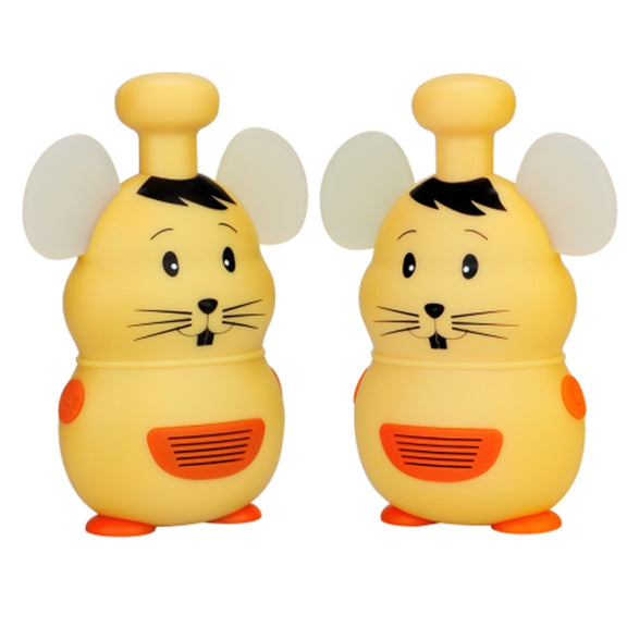 1 Pair RETEVIS RT30M 0.5W US Frequency FRS467 1CH Mouse Shape Children Handheld Walkie Talkie(Yellow)