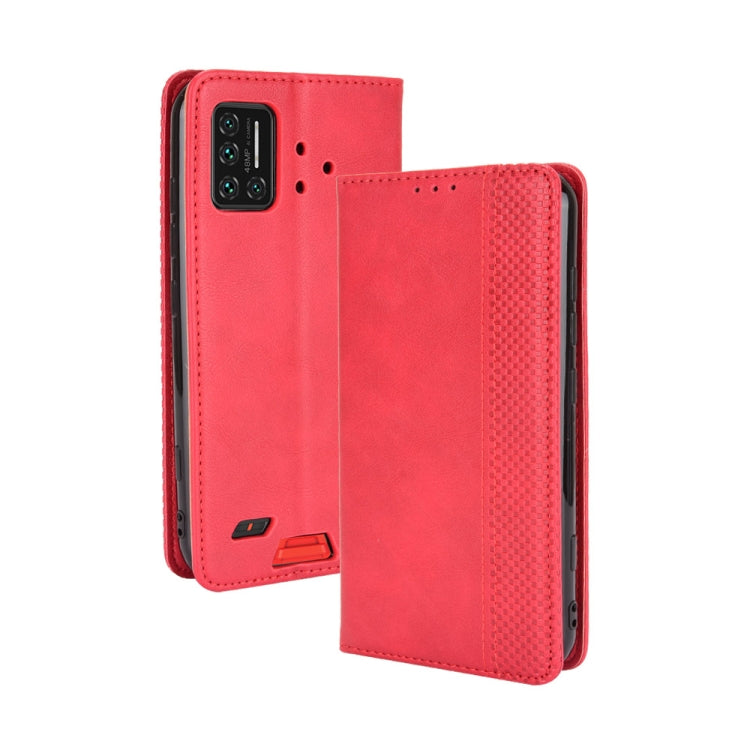For UMIDIGI Bison GT Magnetic Buckle Retro Crazy Horse Texture Horizontal Flip Leather Case with Holder & Card Slots & Photo Frame(Red) - More Brand by PMC TechLife | Online Shopping South Africa | PMC TechLife