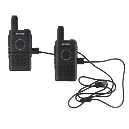1 Pair RETEVIS RT18 16CHS FRS Dual PTT Handheld Walkie Talkie, US Plug(Black) - free shipping - PMC Jewellery - Order now!