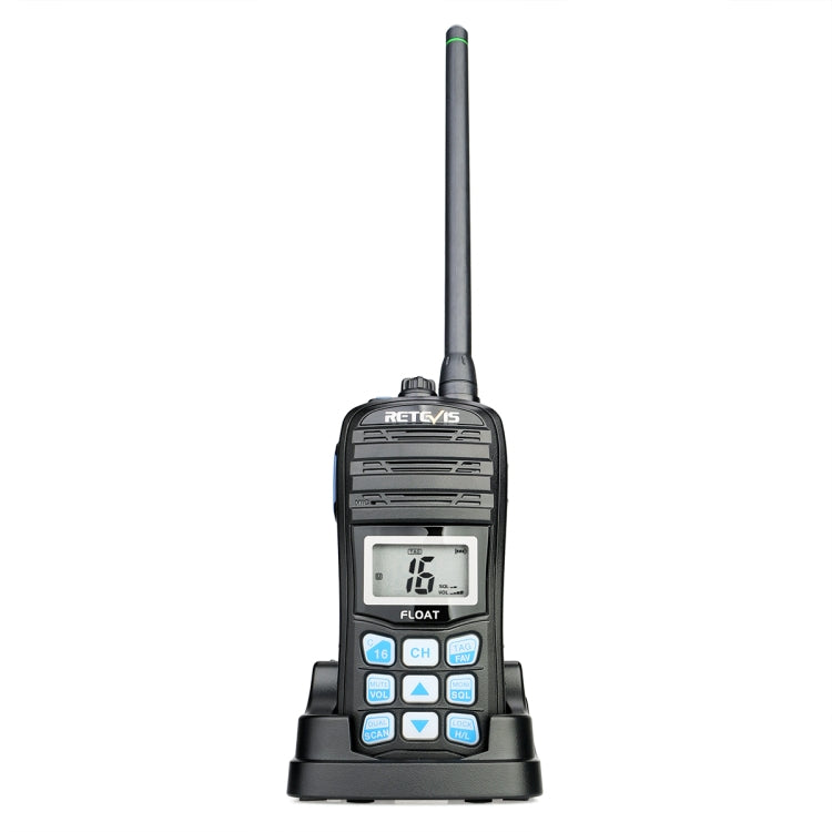 RETEVIS RT55 5W 156.000-161.450MHz+156.050-163.425MHz Waterproof Two Way Radio Handheld Walkie Talkie(Black) - free shipping - PMC Jewellery - Order now!