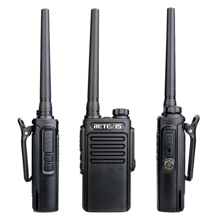 RETEVIS RT47 PMR446 16CHS IP67 Waterproof FRS Two Way Radio Handheld Walkie Talkie, EU Plug(Black) - free shipping - PMC Jewellery - Order now!