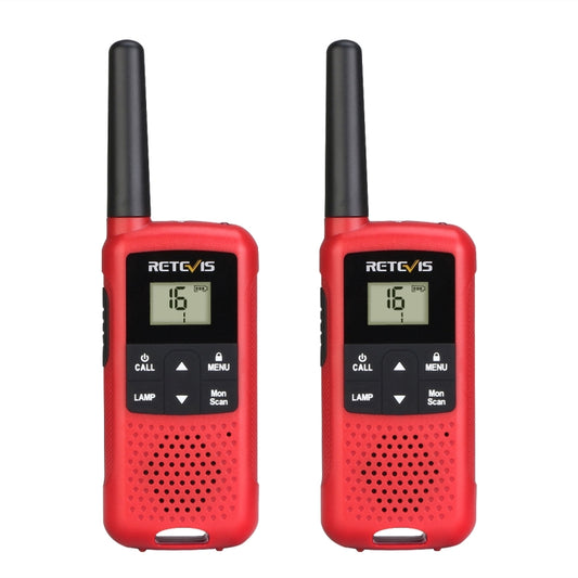 1 Pair RETEVIS RT649B 0.5W EU Frequency 446.00625-446.19375MHz 16CHS Two Way Radio Handheld Walkie Talkie, EU Plug(Red) - free shipping - PMC Jewellery - Order now!