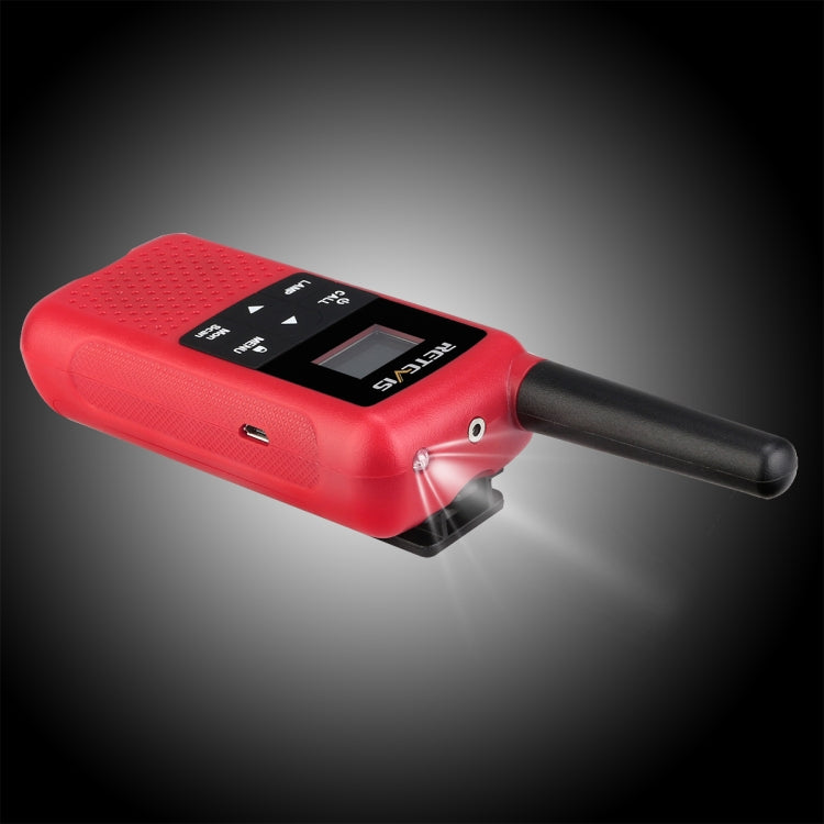 1 Pair RETEVIS RT649B 0.5W EU Frequency 446.00625-446.19375MHz 16CHS Two Way Radio Handheld Walkie Talkie, EU Plug(Red) - free shipping - PMC Jewellery - Order now!