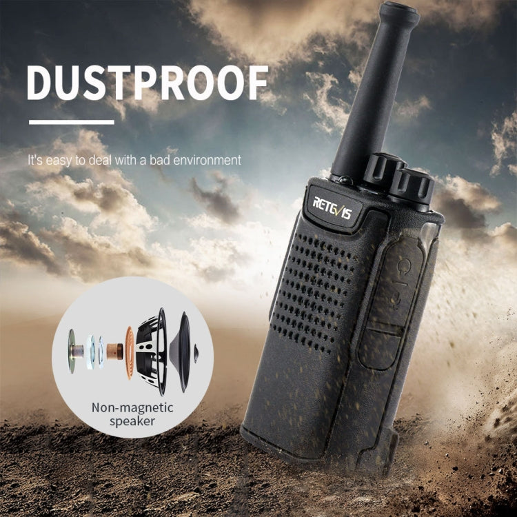 RETEVIS RT67 0.5W PMR446 16CHS Two Way Radio Mini Handheld Walkie Talkie, EU Plug(Black) - free shipping - PMC Jewellery - Order now!