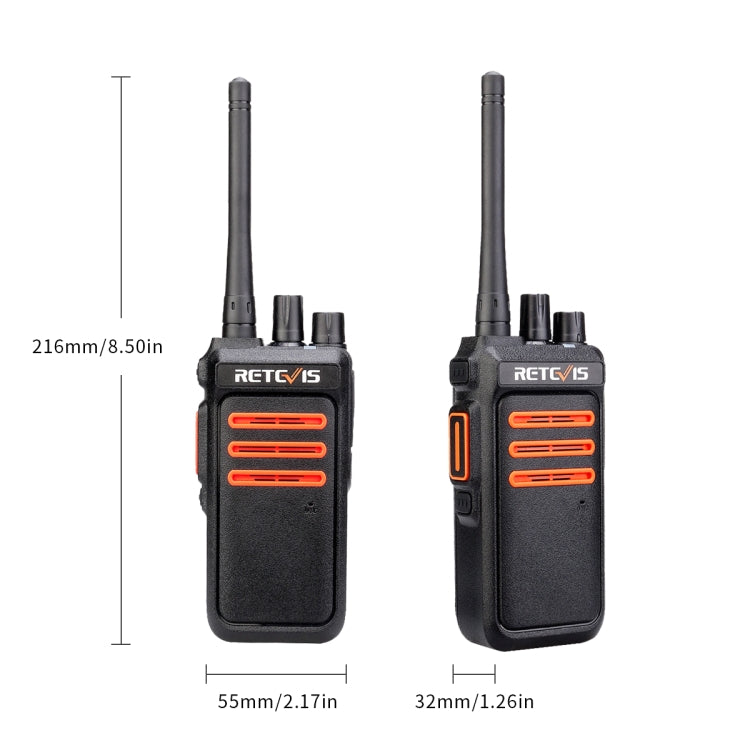RETEVIS RT76 5W 30CHS GMRS Two Way Radio Handheld Walkie Talkie, US Plug(Black) - free shipping - PMC Jewellery - Order now!