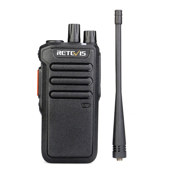 RETEVIS RT43 5W UHF 400-480MHz 32CHS DMR Digital Two Way Radio Handheld Walkie Talkie, EU Plug(Black)