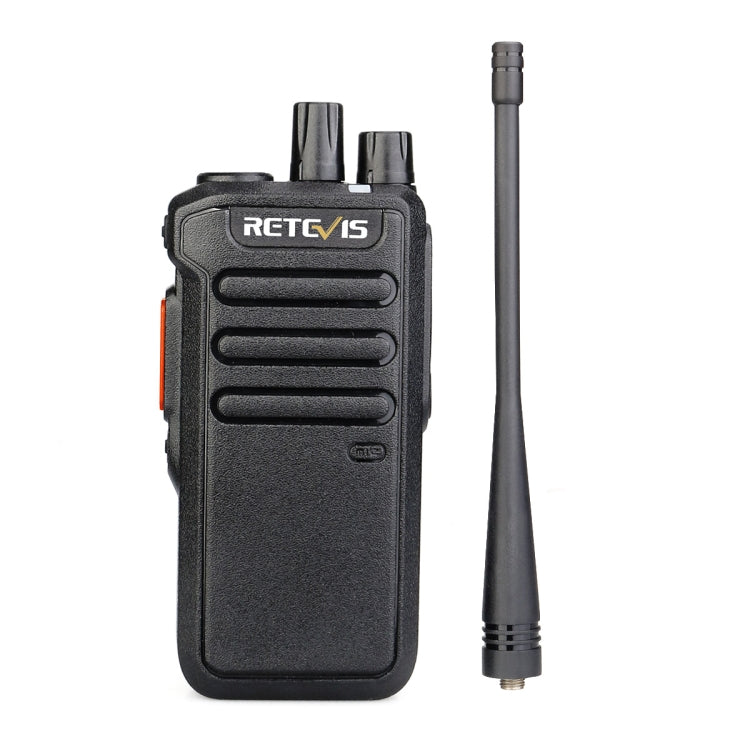 RETEVIS RT43 5W UHF 400-480MHz 32CHS DMR Digital Two Way Radio Handheld Walkie Talkie, EU Plug(Black)