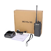 RETEVIS RT43 5W UHF 400-480MHz 32CHS DMR Digital Two Way Radio Handheld Walkie Talkie, EU Plug(Black)