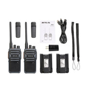 1 Pair RETEVIS RB17 462.5500-462.7250MHz 16CHS FRS License-free Two Way Radio Handheld Walkie Talkie, US Plug(Black)