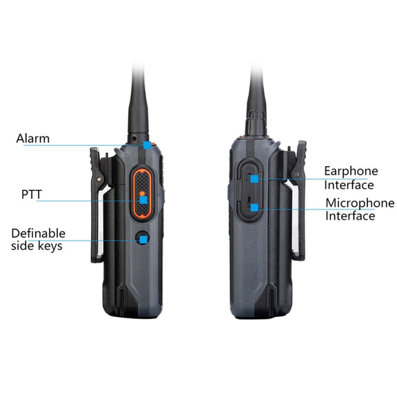 1 Pair RETEVIS RB17 462.5500-462.7250MHz 16CHS FRS License-free Two Way Radio Handheld Walkie Talkie, US Plug(Black)