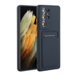 For Samsung Galaxy S21 Ultra 5G Card Slot Design Shockproof TPU Protective Case(Dark Blue) - Galaxy S21 Ultra 5G Cases by PMC TechLife | Online Shopping South Africa | PMC TechLife