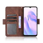 For Blackview A70 (2021) Skin Feel Calf Pattern Horizontal Flip Leather Case with Holder & Card Slots & Photo Frame(Brown)